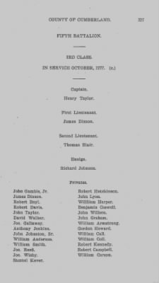 Volume VI > Muster Rolls Relating to the Associators and Militia of the County of Cumberland