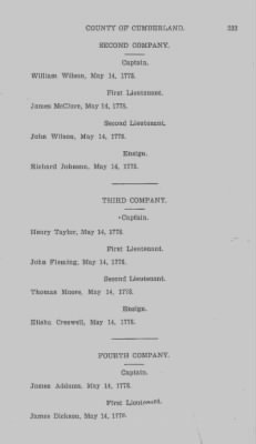 Volume VI > Muster Rolls Relating to the Associators and Militia of the County of Cumberland