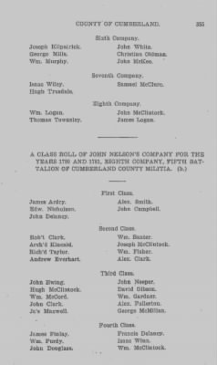 Volume VI > Muster Rolls Relating to the Associators and Militia of the County of Cumberland