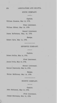 Thumbnail for Volume VI > Muster Rolls Relating to the Associators and Militia of the County of Cumberland