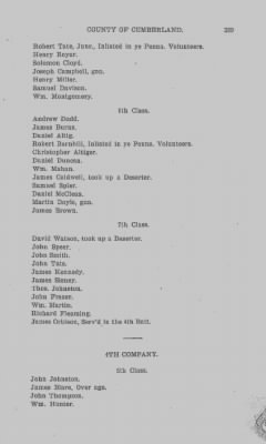 Volume VI > Muster Rolls Relating to the Associators and Militia of the County of Cumberland