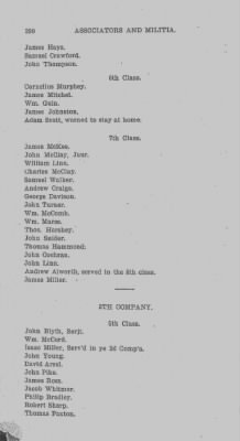 Volume VI > Muster Rolls Relating to the Associators and Militia of the County of Cumberland