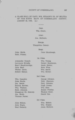 Volume VI > Muster Rolls Relating to the Associators and Militia of the County of Cumberland