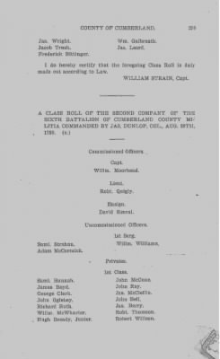 Volume VI > Muster Rolls Relating to the Associators and Militia of the County of Cumberland