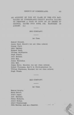 Volume VI > Muster Rolls Relating to the Associators and Militia of the County of Cumberland