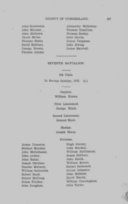 Thumbnail for Volume VI > Muster Rolls Relating to the Associators and Militia of the County of Cumberland