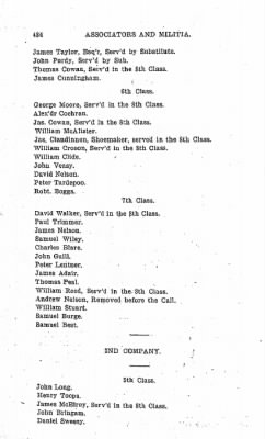 Volume VI > Muster Rolls Relating to the Associators and Militia of the County of Cumberland