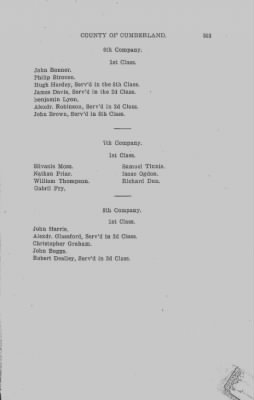 Volume VI > Muster Rolls Relating to the Associators and Militia of the County of Cumberland