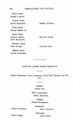 Volume VI > Muster Rolls Relating to the Associators and Militia of the County of Cumberland