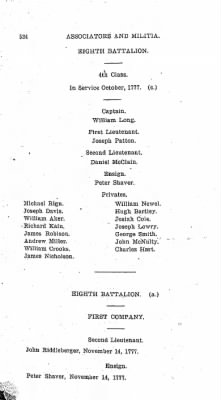 Volume VI > Muster Rolls Relating to the Associators and Militia of the County of Cumberland