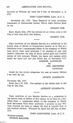 Thumbnail for Volume VI > Muster Rolls Relating to the Associators and Militia of the County of Cumberland