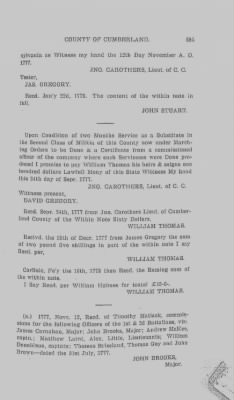 Thumbnail for Volume VI > Muster Rolls Relating to the Associators and Militia of the County of Cumberland