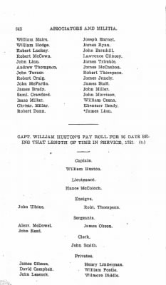 Volume VI > Muster Rolls Relating to the Associators and Militia of the County of Cumberland