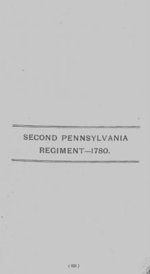 Thumbnail for Volume II > Second Pennsylvania Regiment-1780.