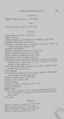 Thumbnail for Volume II > Arrangement of the Officers of the Fourth Regiment of Penna.