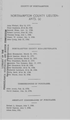 Thumbnail for Volume VIII > Muster Rolls Relating to the Associators and Militia of the County of Northampton.