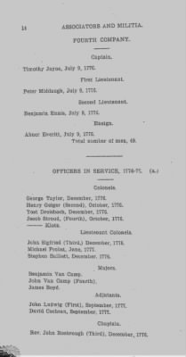 Volume VIII > Muster Rolls Relating to the Associators and Militia of the County of Northampton.