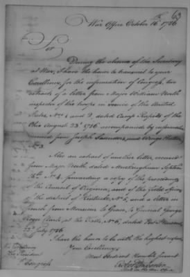 Thumbnail for Ltrs from Maj Gen Henry Knox > Apr 1785-Oct 1787 (Vol 2)