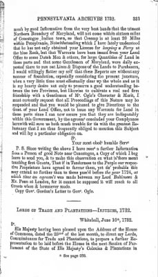 Volume I > Pennsylvania Archives 1732