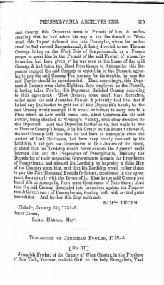 Volume I > Pennsylvania Archives 1733