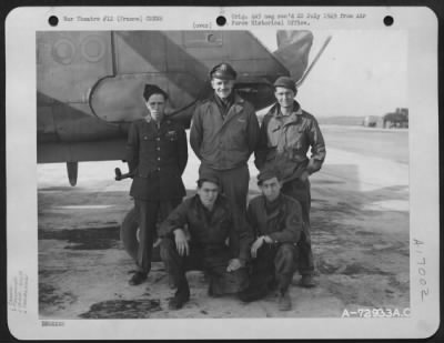 General > Lt. Teasdale And Crew Of The 410Th Bomb Group Pose Beside The Douglas A-20 'Mickey Too' At A 9Th Air Force Base In France.  12 March 1945.