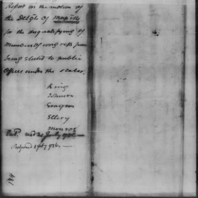 Thumbnail for State Papers 1777-88 > New Hampshire - Rhode Island (Vol 1)