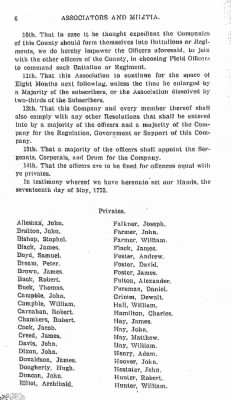 Thumbnail for Volume VII > Muster Rolls Relating to the Associators and Militia of the County of Lancaster. (a)