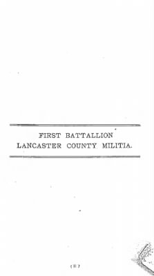 Thumbnail for Volume VII > First Battallion Lancaster County Militia.