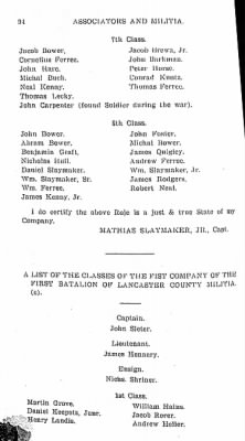 Volume VII > First Battalion Lancaster County Militia.