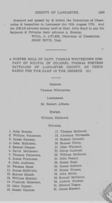 Volume VII > Battalions Not Stated. Lancaster County Militia.