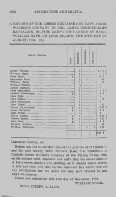 Volume VII > Battalions Not Stated. Lancaster County Militia.