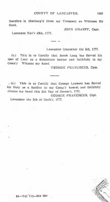 Volume VII > Battalions Not Stated. Lancaster County Militia.