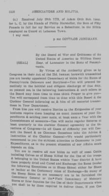 Volume VII > Battalions Not Stated. Lancaster County Militia.