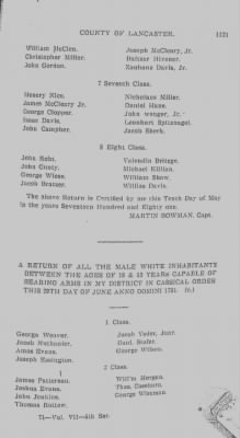 Volume VII > Battalions Not Stated. Lancaster County Militia.