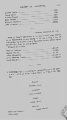 Volume VII > Battalions Not Stated. Lancaster County Militia.