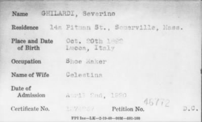 1900 > GHILARDI, Severino