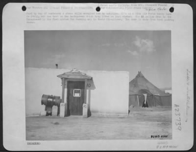 Thumbnail for Consolidated > Just By Way Of Contrast: A Stone Villa Occupied Now By Ambitious Gi'S At A 15Th Air Force Heavy Base In Italy, And The Tent In The Background Which They Lived In Last Winter.  The 55 Galloon Drum In The Foreground Is The Fuel System For Burning Oil In The