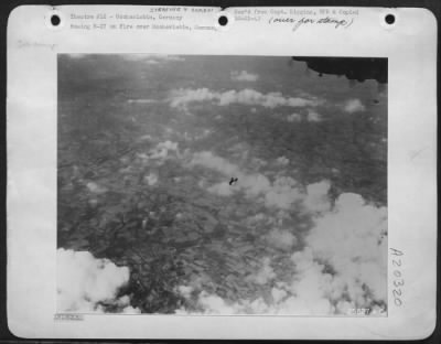 Thumbnail for Consolidated > Boeing B-17 on fire over Oscherlebin, Germany.