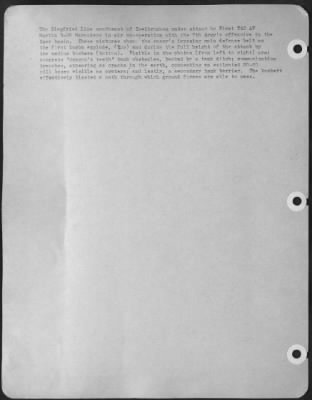 Consolidated > The Siegfried Line southeast of Zweibrucken under attack by First TAC AF Martin B-26 Marauders in air co-operation with the 7th Army's offensive in the Saar basin. These pictures show the enemy's imposing main defense belt as the first bombs explode