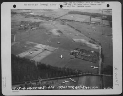 Thumbnail for Consolidated > Glider Reclamation - Scattered Over An Area Of 100 Square Miles And, At Times, In Almost Inaccessible Places, Cg-4A Gliders, Like Those Shown Here, Were Re-Grouped And Made Flyable By The 82Nd Service Group In Just Two Weeks After The Rees-Wesel Airborne