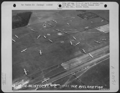 Thumbnail for Consolidated > Glider Reclamation - Scattered Over An Area Of 100 Square Miles And, At Times, In Almost Inaccessible Places, Cg-4A Gliders, Like Those Shown Here, Were Re-Grouped And Made Flyable By The 82Nd Service Group In Just Two Weeks After The Rees-Wesel Airborne