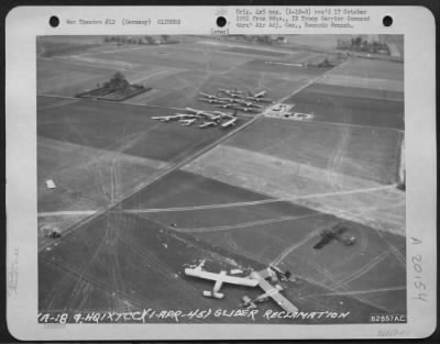 Thumbnail for Consolidated > Glider Reclamation -- Thorough Knowledge Of Gliders Has Enabled The Members Of The 82Nd Service Group 9Th Troop Carrier Command To Make Flyable, Veritable Wrecks As Seen Here After The Rees-Wesel Airborne Invasion.  1 April 1945.