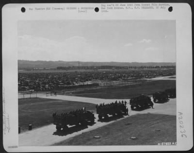 Thumbnail for Consolidated > German Prisoners Quartered On The Landing Field At Bad Abling Airdrome, Germany.  May 1945.