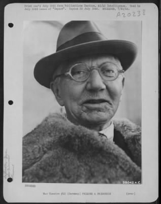 Consolidated > Germany -- Dr. Hjalmar Horace Greeley Schacht, Former German Finance Minister, Explains Why Germany Was Beaten:  'Germany Lost The War The Day It Started.  Your Bombers Destroyed German Production, And Allied Production Made The Defeat Of Germany Certain.