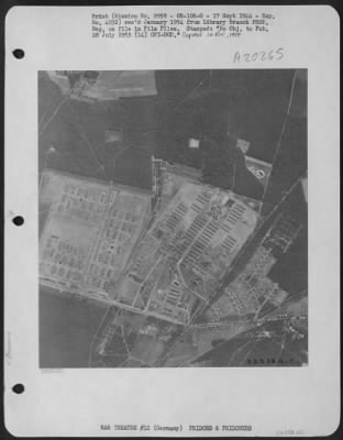 Thumbnail for Consolidated > Aerial View Of Stalag Luft Iii, German Prisoner Of War Camp For Air Force Personnel, At Sagen, Germany. Thousands Of American Air Force Prisoners Were Imprisoned Here. In Addition, The Camp Held British And Other Allied Air Force Personnel Who Were Captur