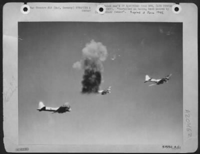 Thumbnail for Consolidated > From This Attack, Ten Of Our Bombers Are Missing - So Reads The Communique For 8 April 1945 When 1,200 Boeing B-17 Flying Fortresses And Consolidated B-24 Liberators Of The Us 8Th Af Escorted By 750 North American P-51 Mustangs And Republic P-47 Thunderbo