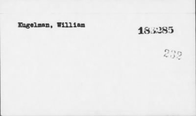 Kugelman > Kugelman, William