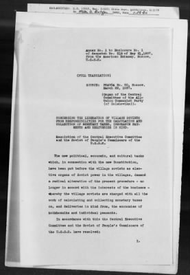 Thumbnail for Government: Recognition, Constitution, Citizenship, Political Rights, Territories, Civil Service, Foreign Agents, Flag, Passports And Visas > 861.01/1991-861.01B/20