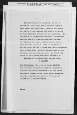 Thumbnail for Government: Recognition, Constitution, Citizenship, Political Rights, Territories, Civil Service, Foreign Agents, Flag, Passports And Visas > 861.01/1991-861.01B/20