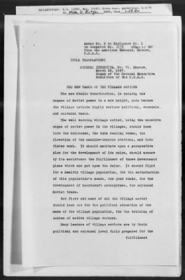 Thumbnail for Government: Recognition, Constitution, Citizenship, Political Rights, Territories, Civil Service, Foreign Agents, Flag, Passports And Visas > 861.01/1991-861.01B/20